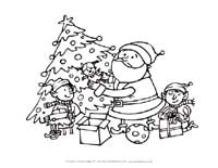 santa coloring page