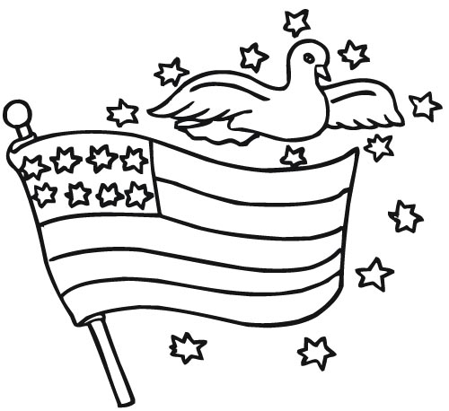 view 4th of july flag dove