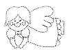 view angel coloring page