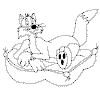 view cat on pilow.GIF