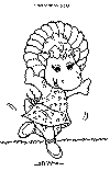 view baby bop coloring page