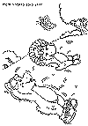 view barney tumbling down hill