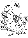 view coloring barney