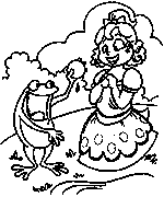 view fairy tale princess toad