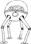 view robot with four legs