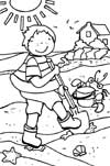 Beach Coloring Page
