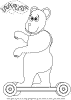 view bear on scooter