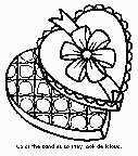 Box of Chocolates Coloring Page