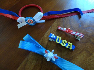 patriotic hair deocations craft