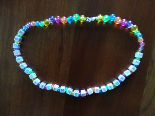 abc necklace craft