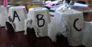 alphabet egg carton caterpillar step 8