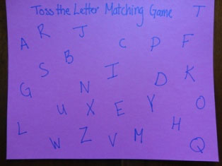 alphabet game step 1