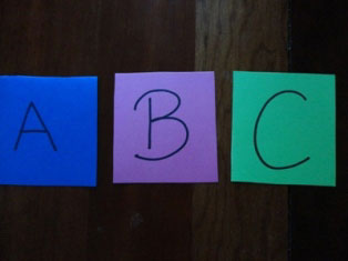 letter flashcards
