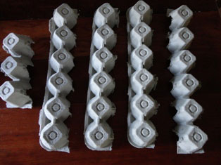 cut egg carton