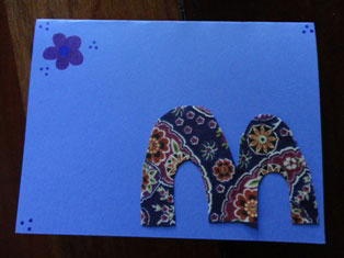 monogram letter craft
