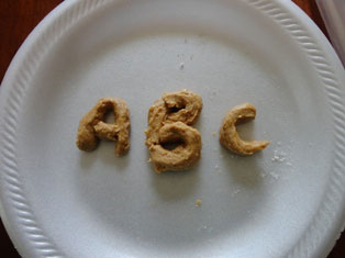 alphabet playdough craft