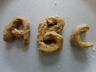 alphabet play dough