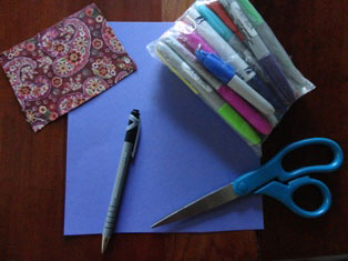 letter card materials