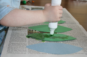 kids peacock craft