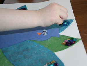 peacock feathers craft