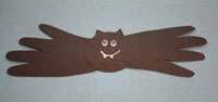 handprint bat craft