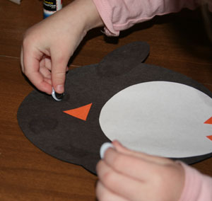 kids penguin craft