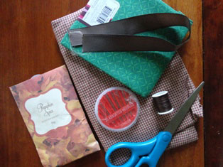 apple sewing project materials