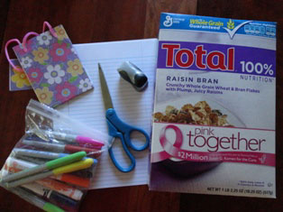 notebook craft materials