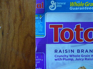 kids cereal box notebook