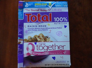 making cereal box