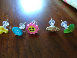 decorated tacks
