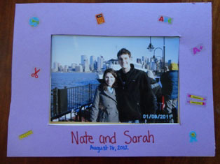 school picture frame craft