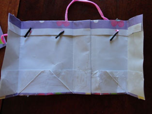 gift bag flattened