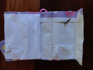 kids gift bag notebook craft