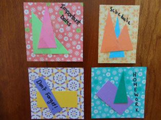 paper reminder magnets craft