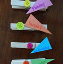 days of the week clips craft