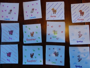 kids animal matching game