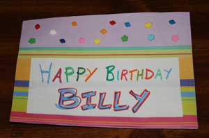 birthday card inside