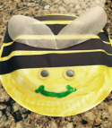 paper plate bee craft