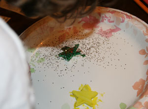 painting christmas star craft