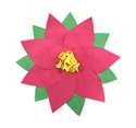 paper poinsettia craft