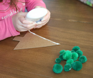 pom pom christmas craft