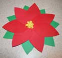 paper poinsettia craft