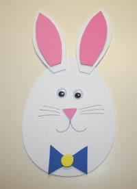 foam easter egg bunny
