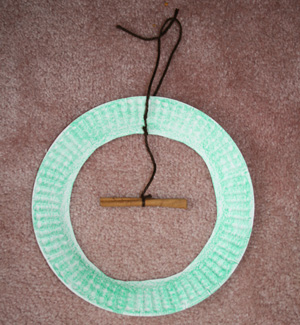 kids fall wreath craft
