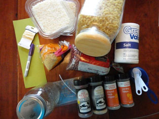 fall harvest gift soup mix materials