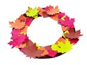 fall leaf wreath craft