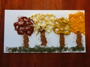 fall spice art craft