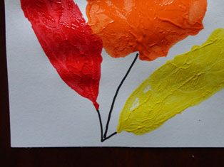 popsicle stick fall picture