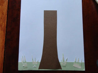 paper tree trunk